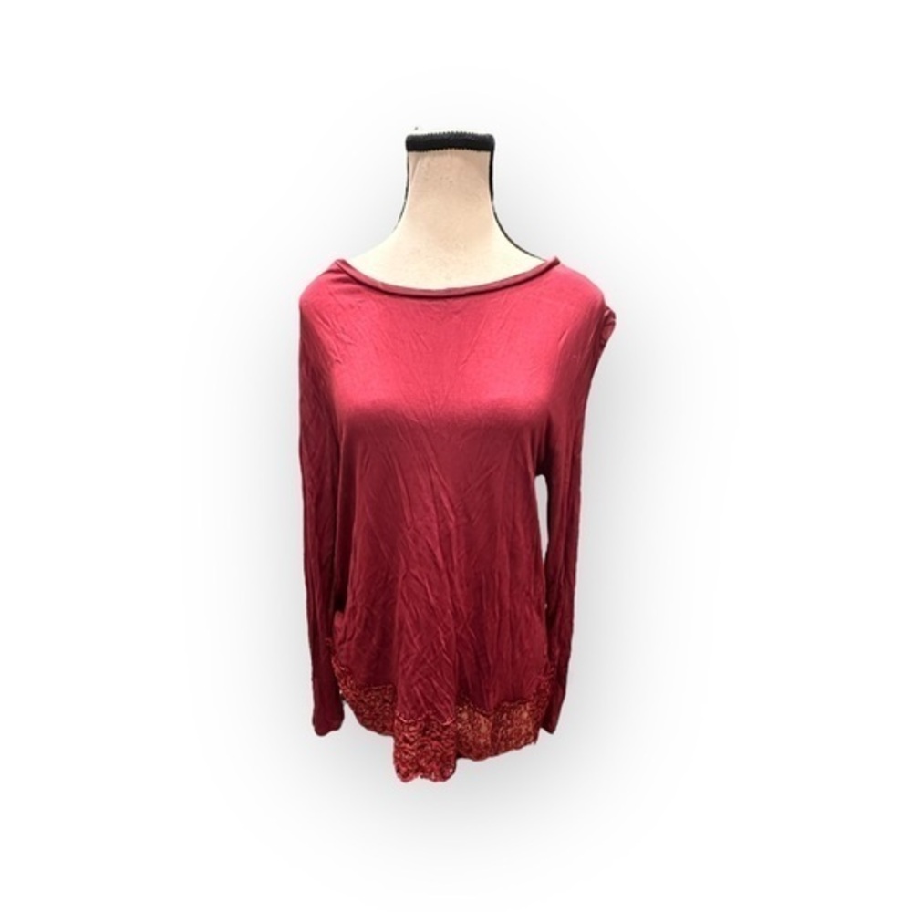 Womens Old Navy Lace Hemmed Top L